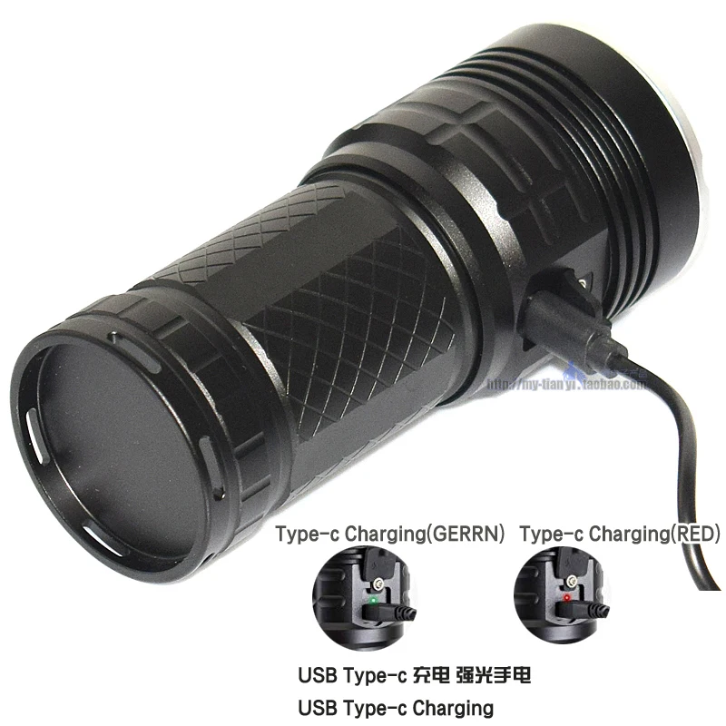 Preise Typ-c Lade Smart Power Display Taschenlampe, Lila UV High Power Super Helle, Niedrigen Licht Aluminium Legierung Taschenlampe