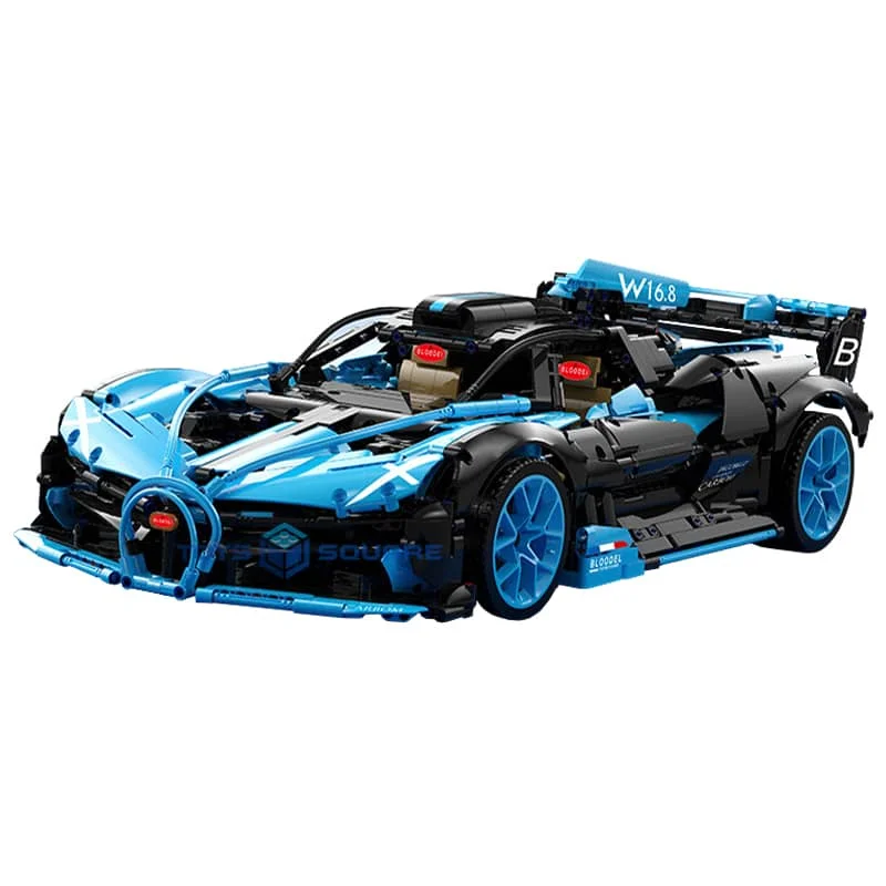 Суперскоростной спортивный гоночный автомобиль 1:8 синий болид модель