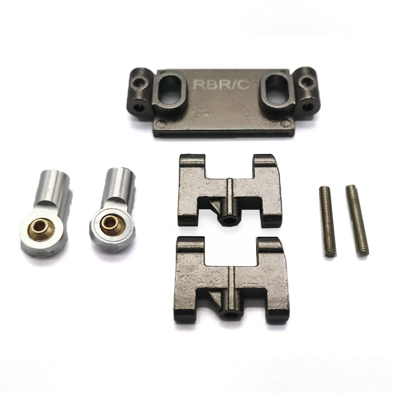 

1 Set Car Upgrade Parts Metal Upper Lower Swing Arm Steering Cup & 4 Pcs Car Upgrade Parts Wheel Rim Tire