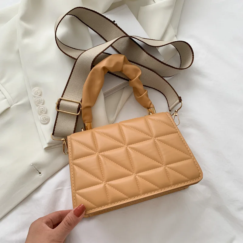 

Модные женские маленькие сумки через плечо с клапаном, дизайнерские сумки на ремне, сумка-мессенджер из искусственной кожи с карманом, женс...