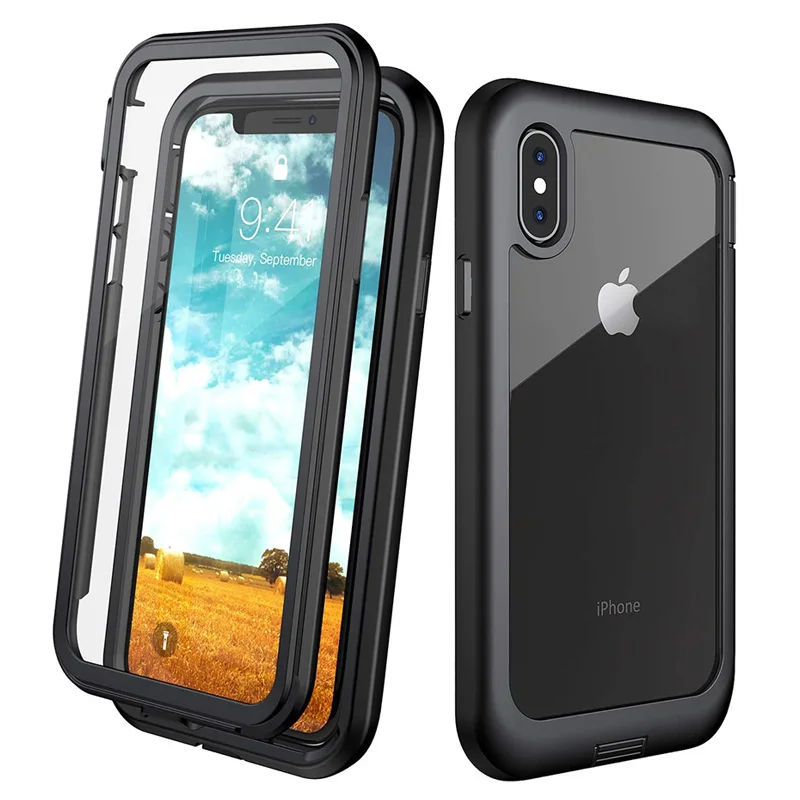 Ударопрочный чехол для iPhone 7 8 Plus X XS XR 11 Pro Max полный корпус Броня бампер