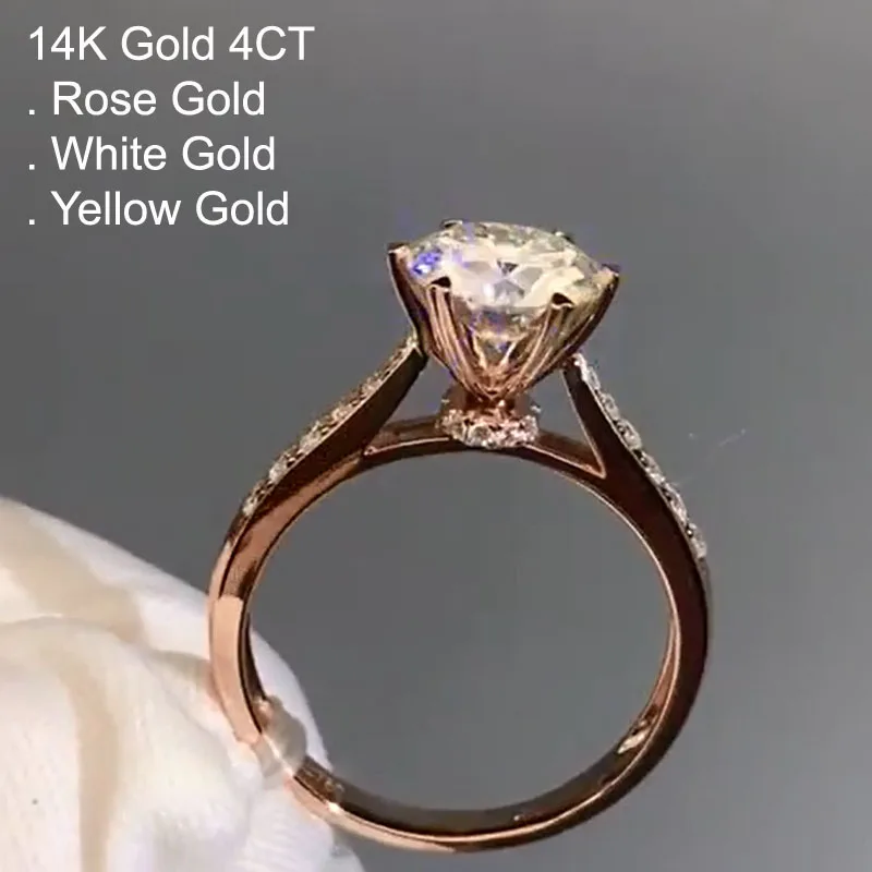 Женское золотое кольцо с бриллиантами 14 к 4 карат|Кольца| |