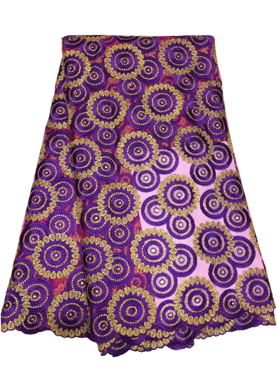 

Quality Assurance African Lace Fabric Embroidery Dubai Style French Tulle Cotton Wedding Party Dress Guipure Sequins 5yards