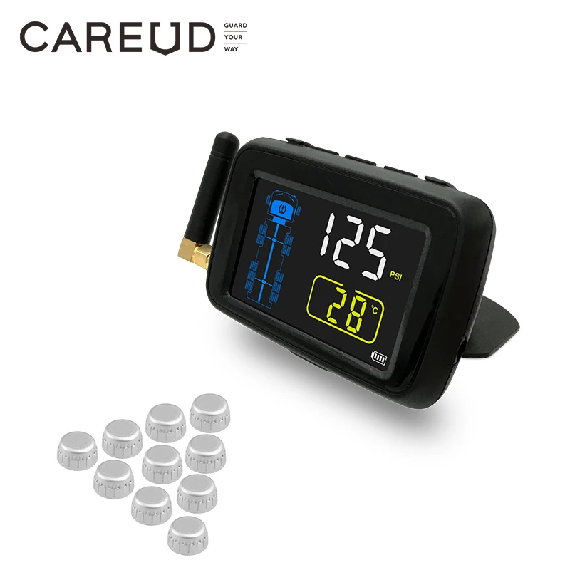 TPMS Автомобильная беспроводная система контроля давления в шинах с 10 внешними