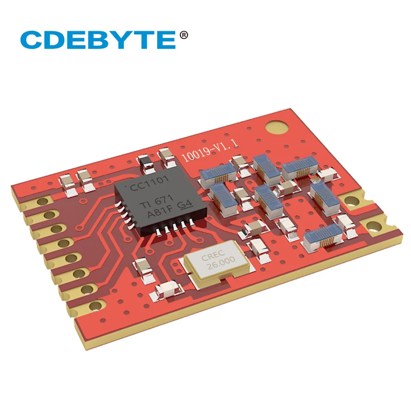 E07 868MS10 CC1101 868 МГц 10 мВт печать Анна тенна отверстия IoT uhf беспроводной трансивер SMD