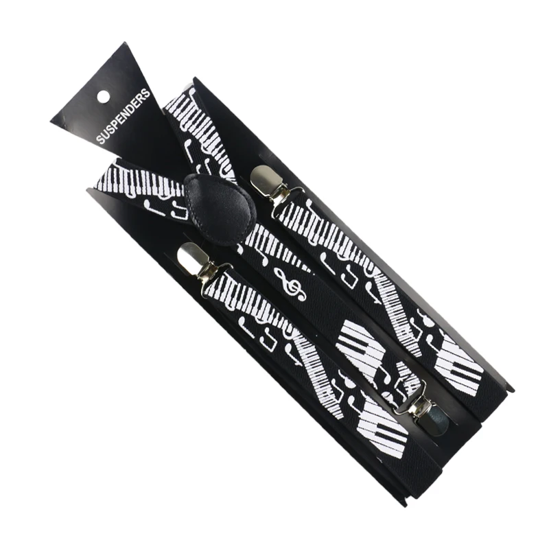 Подтяжки Winfox регулируемые в форме мелодии для мужчин и женщин модные Эластичные Y