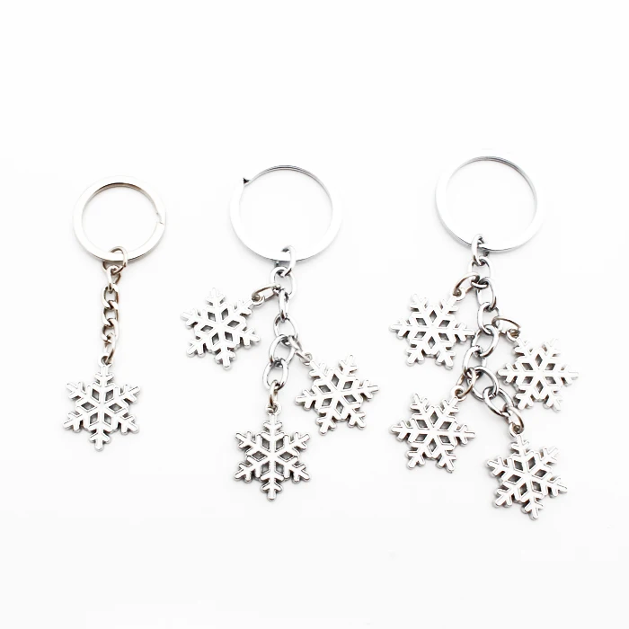 Брелок-Снежинка металлический 100 шт./лот зимние подарки | Украшения и аксессуары