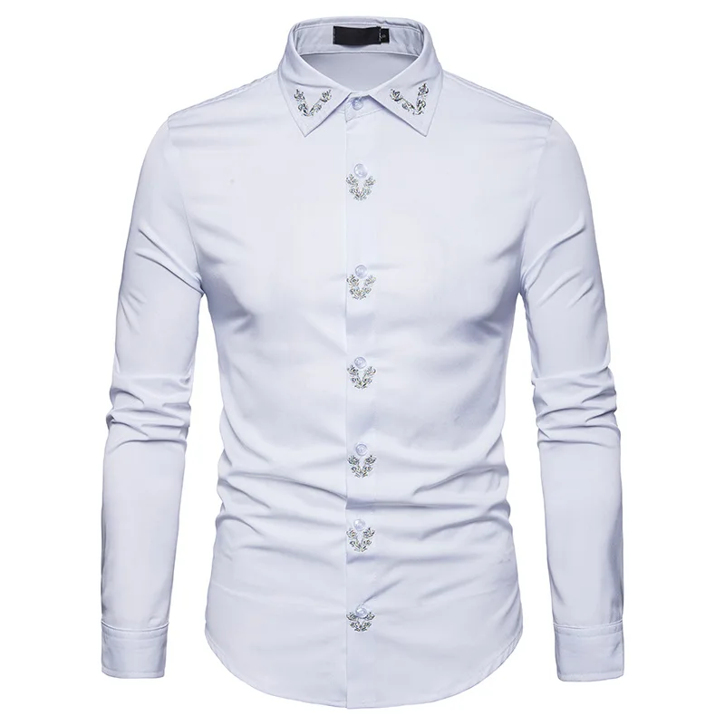 Осенние Рубашки новая уличная одежда мужские рубашки уличное платье облегающие