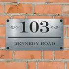 Знак на дом алюминий, персонализированный-номерномер дома и улица