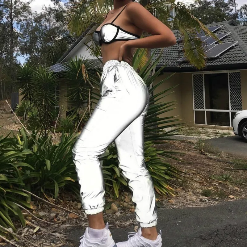 Женские Светоотражающие шаровары Heydress тренировочные штаны с высокой талией