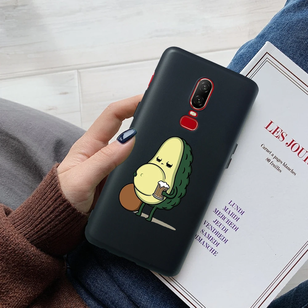 Мультфильм Симпатичные Фрукты авокадо принципиально для Oneplus 7 Pro Чехол 6 5