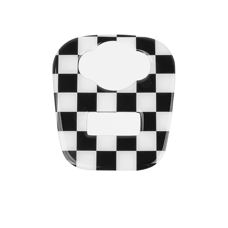 checker Union Jack AUX прикуриватель USB панель приборной панели 3D мягкая наклейка для Mini Cooper S F55 F56 F 56 автомобильные аксессуары - Название цвета: checker