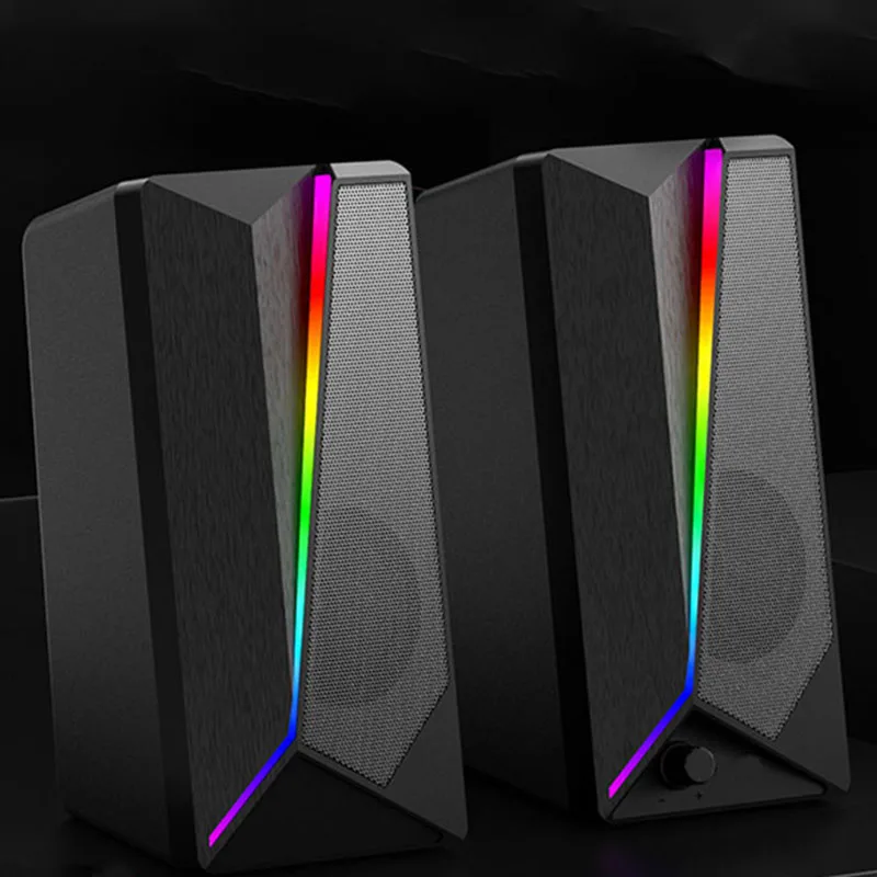 RGB ослепсветильник ка настольные компьютерные колонки 2 0 мультимедийные
