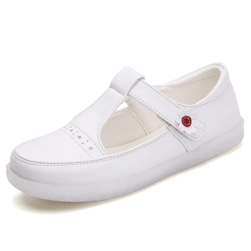 

Hot Sale Summer White Women's Flat Shoes Casual Breathable Sneakers Women Light Outdoor Shopping Women's Platform Shoes