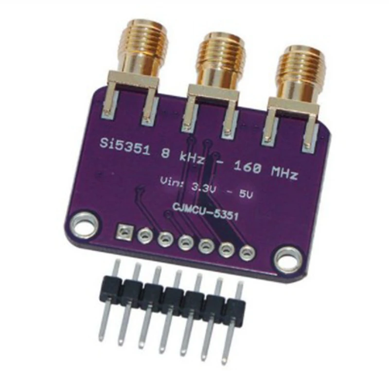 10 шт. DC3V-5V CJMCU-5351 Si5351A Si5351 I2C генератор часов Breakout Board модуль сигналов часы 8 кГц-160