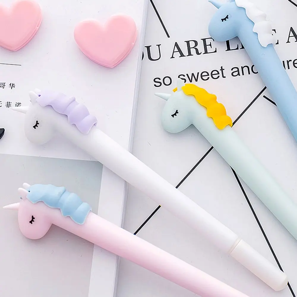 Гелевая ручка с единорогом макарун чернильная подарочные Канцтовары школьные