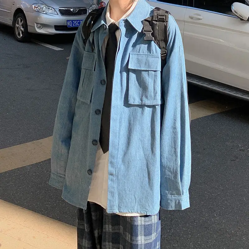 Новинка весна-осень 2020 Молодежная популярная мужская однотонная куртка в