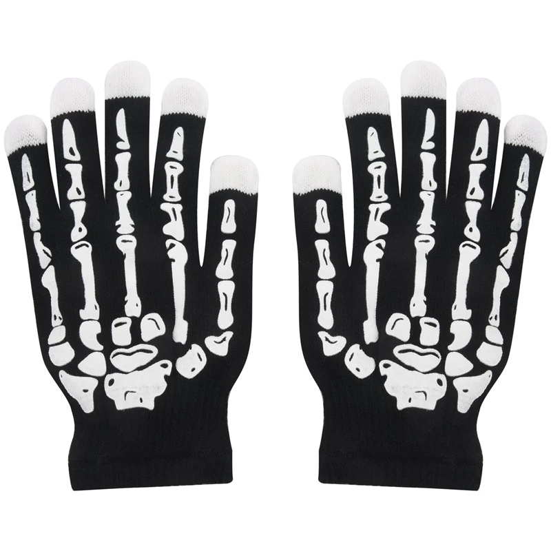 Светодиодные забавные светящиеся перчатки Рождество Хэллоуин балка применимый