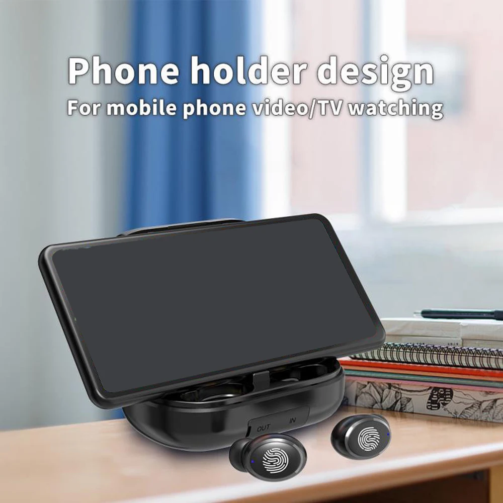 

TWS 5.0 Bluetooth Earphone 9D Stereo Wireless Earphones IPX7 Waterproof Earphones Sport Headphone With 4000mAh Power Bank