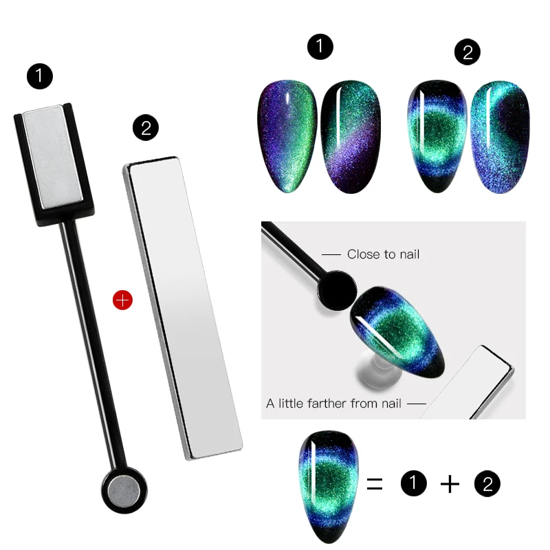 

9D Chameleon Magnetic Cat Eye Gel Nail Polish Long Lasting Shining Laser Cat Eye Soak Off UV LED Nail Art Gel Varnish Lacquer