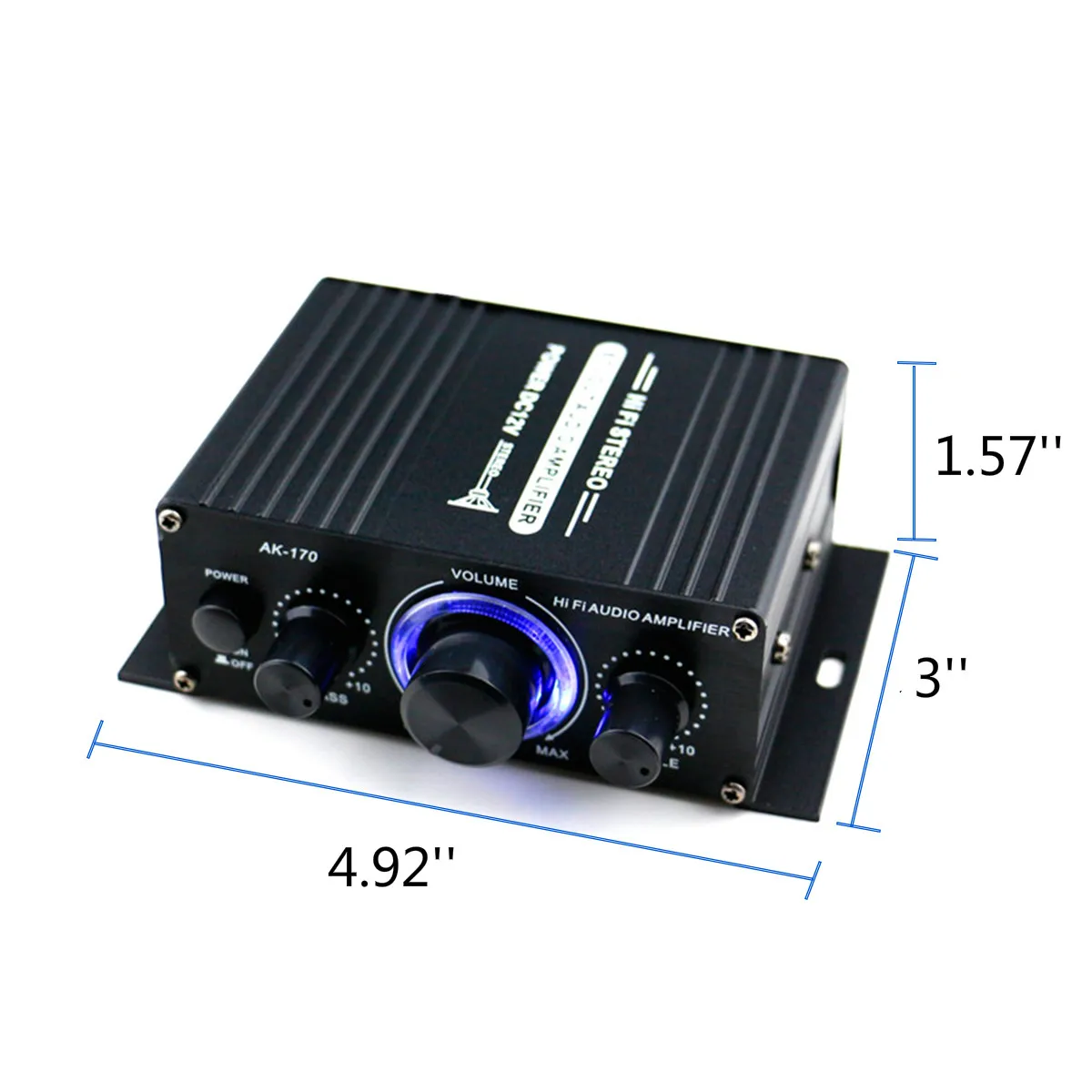 AK380/AK370/AK170 400 Вт * 2 канальный bluetooth Hi Fi усилитель мощности для дома автомобиля аудио