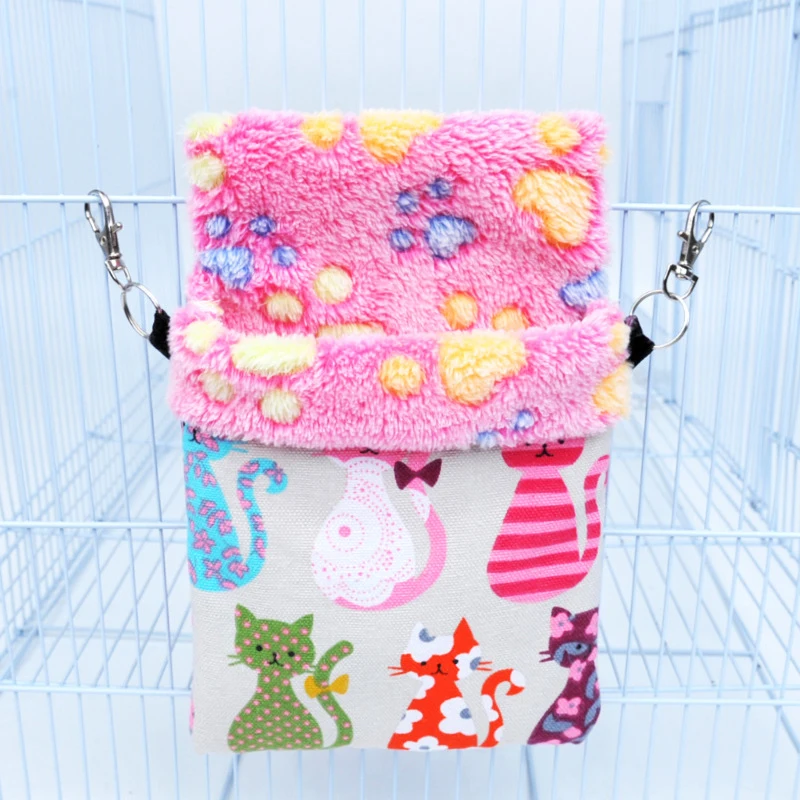 1 шт. 3 размера мультяшный зимний теплый короткий плюшевый гамак для хомяка