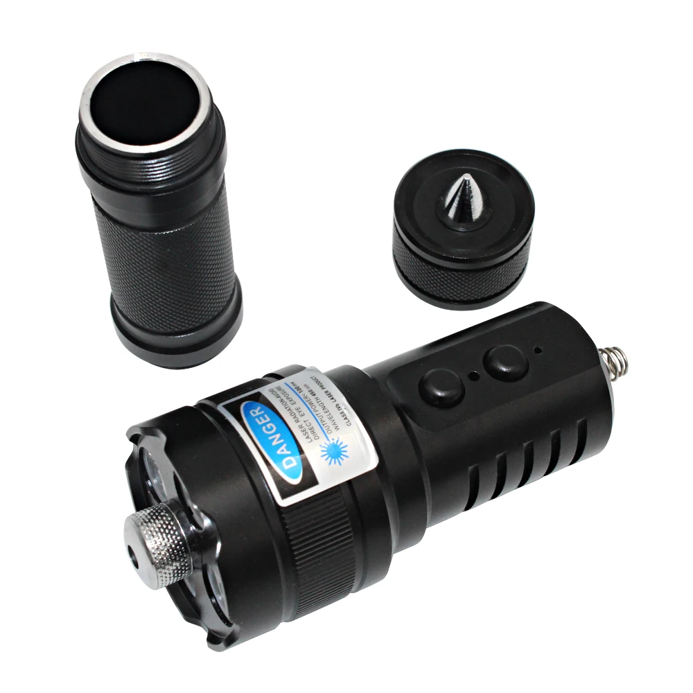 Comprar Uranusfire Poderoso Militar Láser Azul Linterna Impermeable De Pesca Caza Linterna 450nm Láser Azul XPE Lámpara LED Para Camping