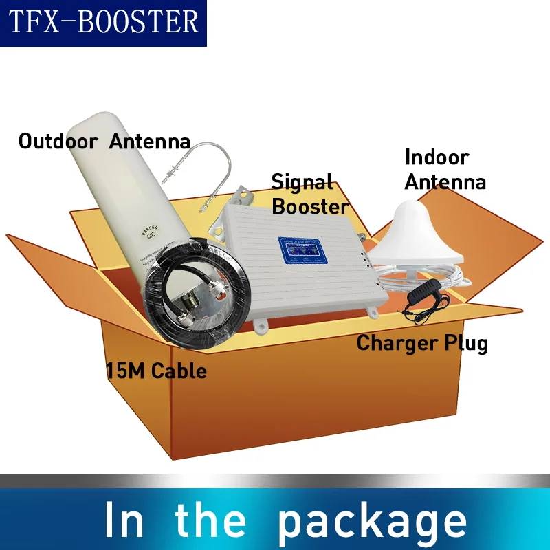 TFX BOOSTER российский сотовый усилитель 900/2100/2600 GSM повторитель 2G 3G 4G трехдиапазонный