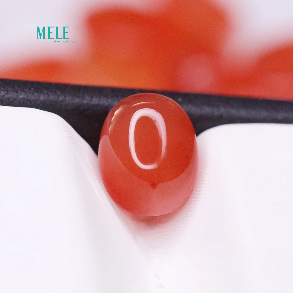 Натуральный красный агат обнаженное каменное кольцо лицо сделай сам