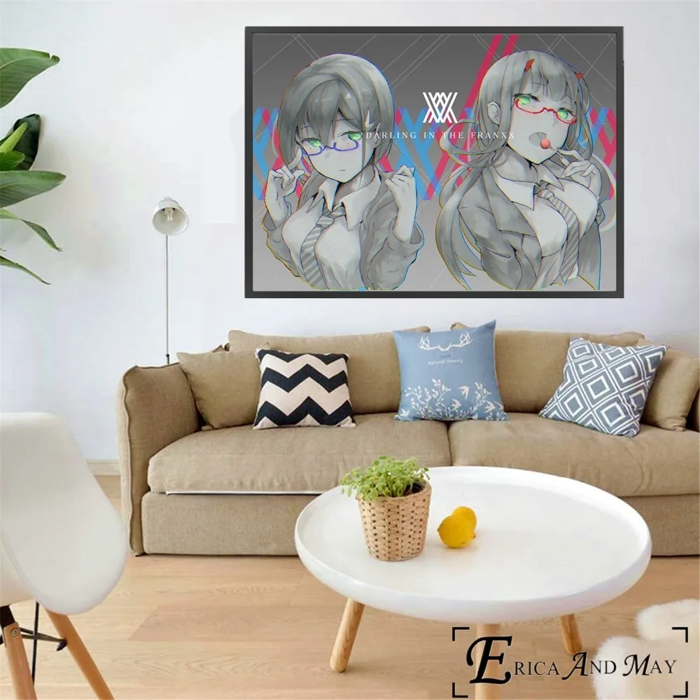 Постеры и принты в стиле аниме Darling In The Franxx Картина на холсте винтажная картина