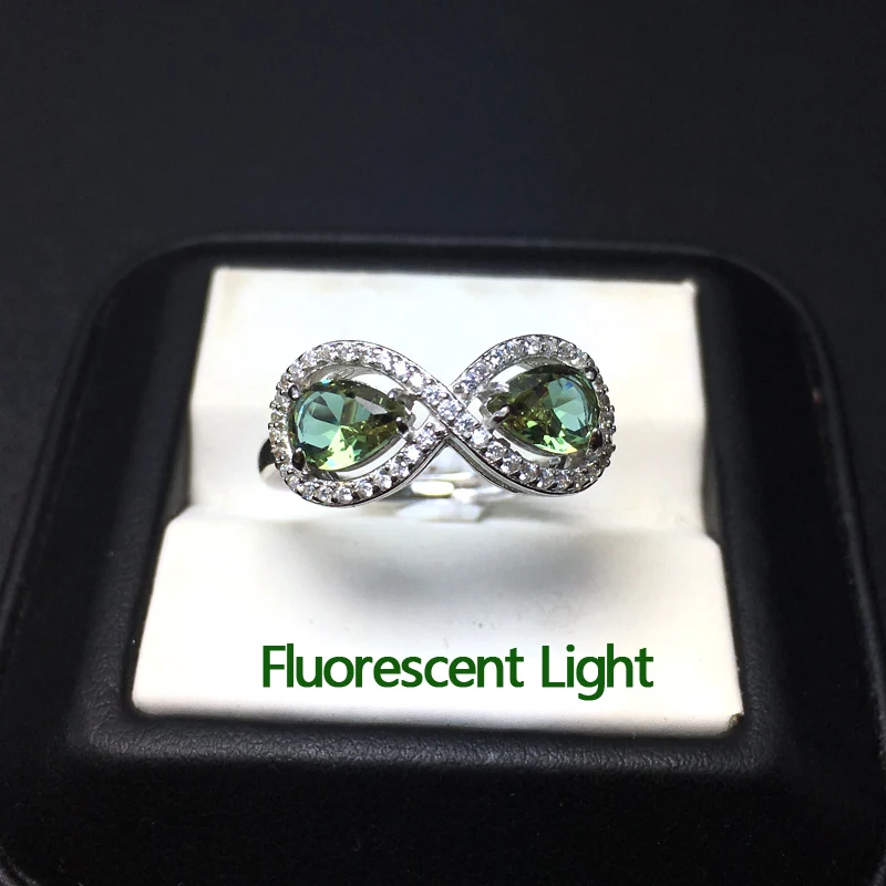 Женское кольцо с зултанитом CSJ ювелирное изделие из стерлингового серебра 925