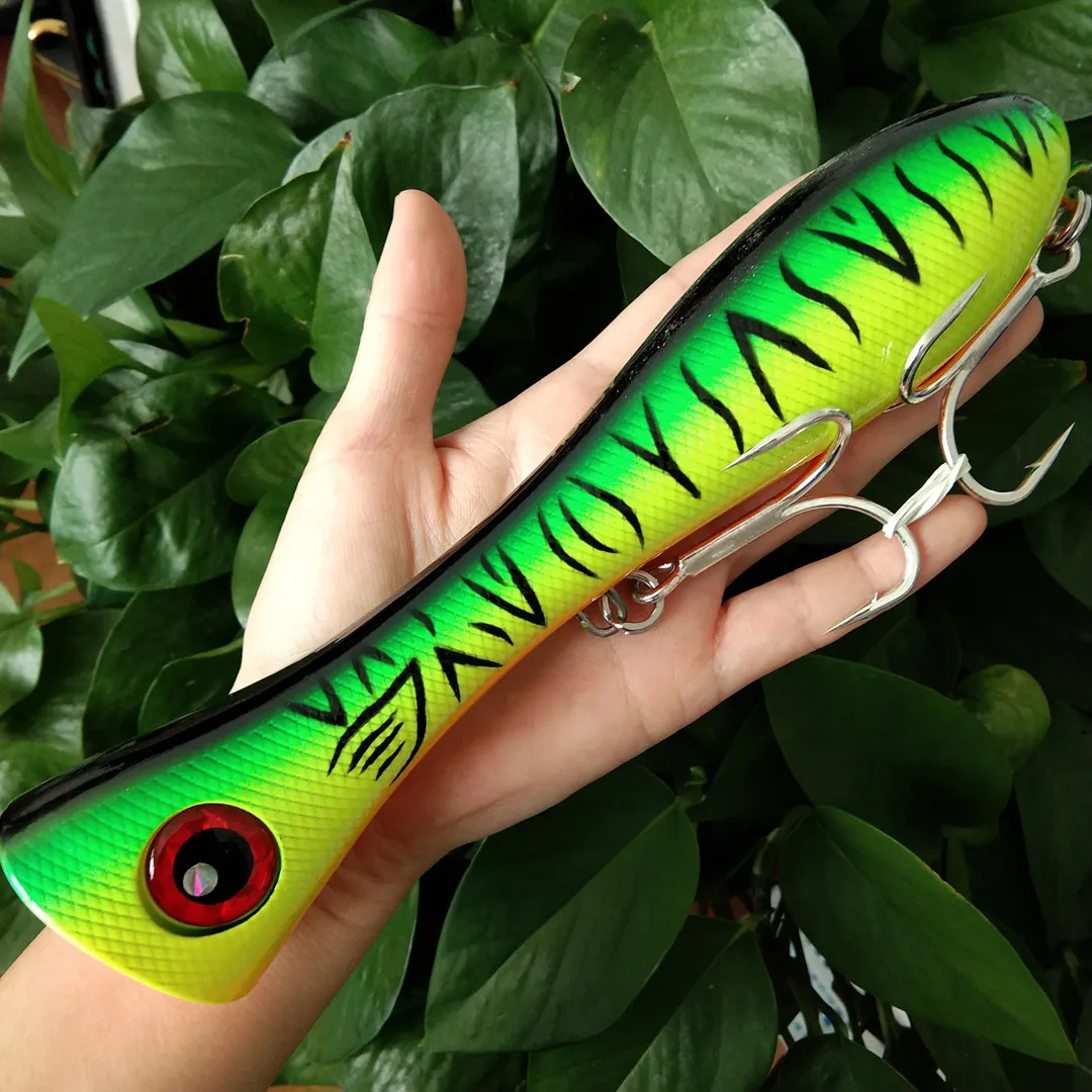 

Noeby 205mm 130g Popper Fishing Lures Topwater Floating Wobbler Saltwater Artificial Hard Bait for GT Fishing Lure