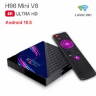 Приставка Смарт-ТВ H96 Mini, Android 10, V8, 8 ГБ, 16 ГБ, 4k, RK3228A, четырехъядерный, Youtuber, Netfix, медиаплеер, 2021