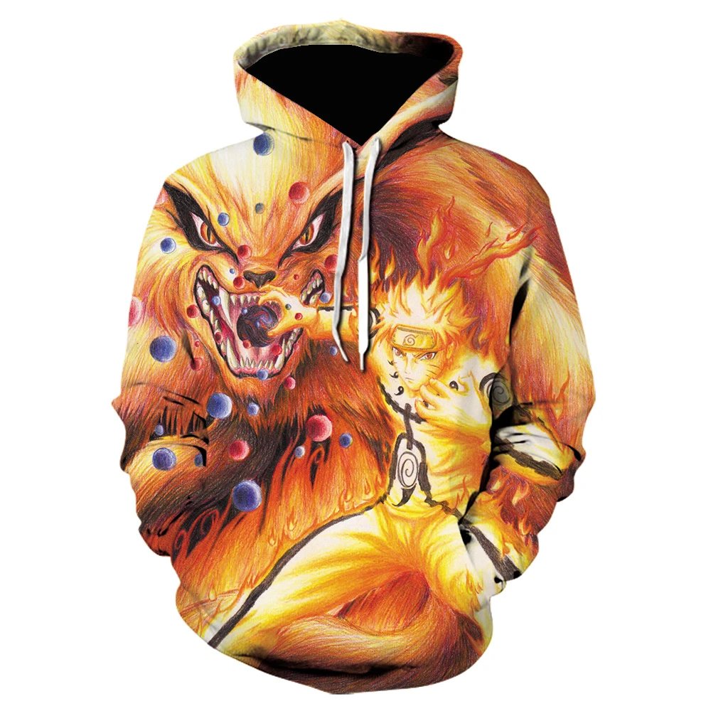 

Naruto Sasuke Anime Fall Men's Hoodie 3d Japanese Cartoon Sweatshirt Children's Cartoon Street Long Sleeve Hip Hop Casual Coat