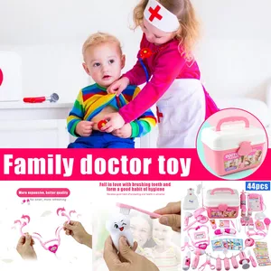 44 шт.компл. Детский комплект игрушек для ролевых игр приборы для врачей и клиник с ящиком для хранения M09