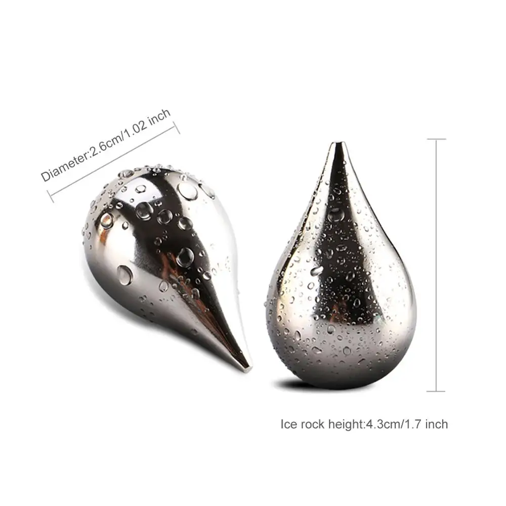 1 шт. креативные многоразовые кубики льда из нержавеющей стали 304 винные камни для