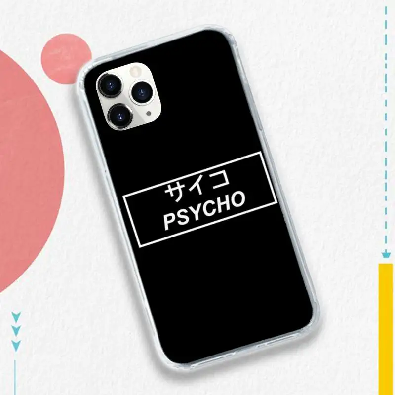

Aesthetic text letter Japanese Anime luxury Phone Case funda for iPhone 11 12 pro XS MAX 8 7 6 6S Plus X 5S SE 2020 XR