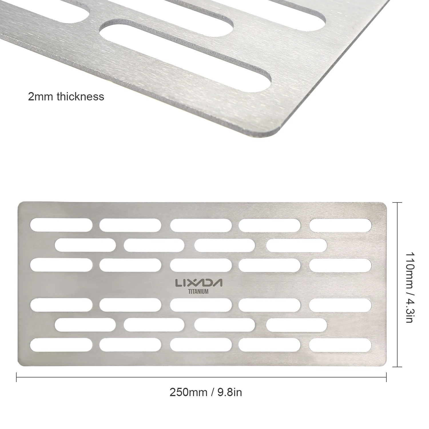 Титановый гриль Lixada для барбекю легкий портативный кемпинга походов пешего