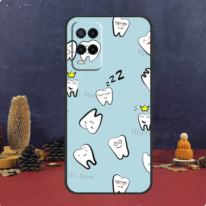 Anatomy Dental Crowned Tooth Crown Case For OPPO A5 A9 2020 A53 A31 A52 A72 A94 A74 A54 A1K A15 A93 Reno 2Z 2F 5 Lite Cover images - 6