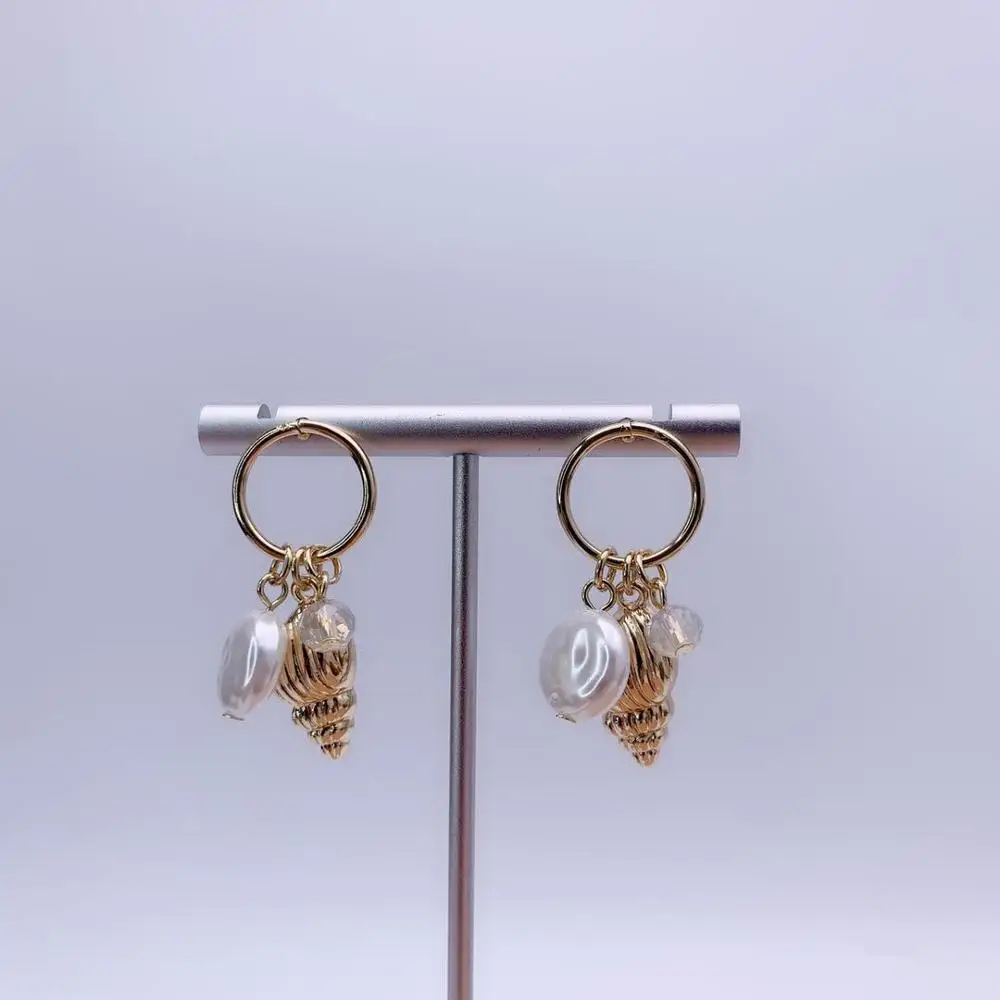 Золотые серьги модные ювелирные изделия свадебные вечерние подарки Женские