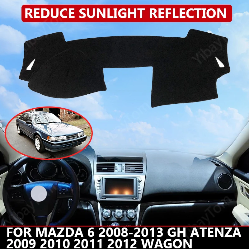 

Car Dashboard Cover for Mazda 6 2008-2013 GH Atenza 2009 2010 11 12 Wagon Mat Protector Sun Shade Dashmat Board Pad Auto Carpet