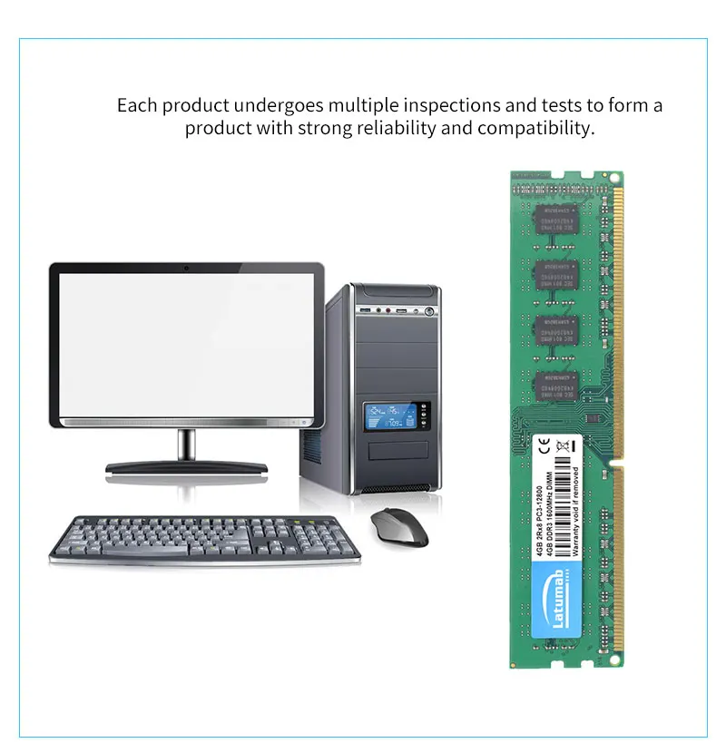 Latumab 4 ГБ 8 ГБ DDR3 1600 МГц PC3 12800 настольная Память DIMM Память RAM 240 шпильки 1,5 в Настольный ПК модуль памяти ram