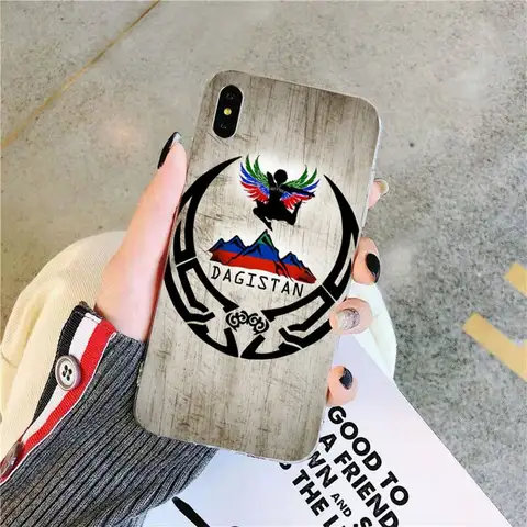 Чехол Yinuoda для телефона с изображением герба оружия и орла с Дагестана для iPhone 11 12 13 mini pro XS MAX 8 7 6 6S Plus X 5S SE 2020 XR