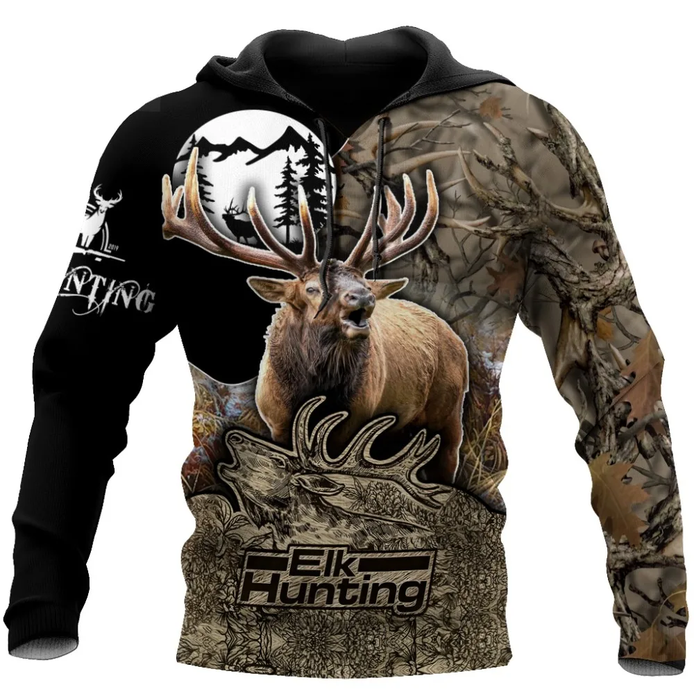 

Beautiful Elk Hunting 3D Printed Hoodie Animal Men Sweatshirt Unisex Streetwear Zip Pullover Casual Jacket Tracksuits KJ0252