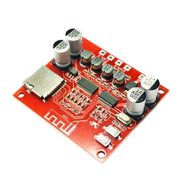 XH-A233 15 Вт X 2 Bluetooth 4,2 цифровой усилитель мощности доска стерео TF карты играть 12v ~ 24v аудио усилитель