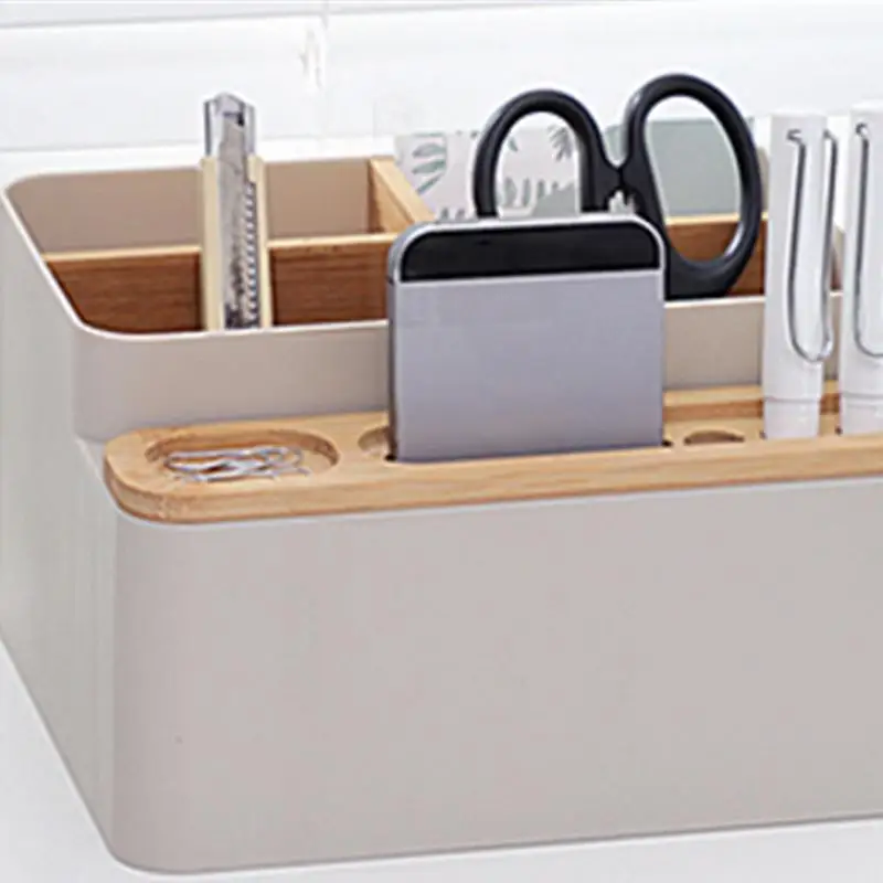 Многофункциональный настольный держатель для ручек с 4 отделениями офисные и