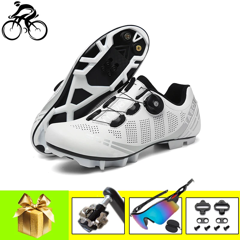 

Сверхлегкие мужские кроссовки, профессиональная обувь для езды на велосипеде, самоблокирующиеся дышащие, для горного велосипеда