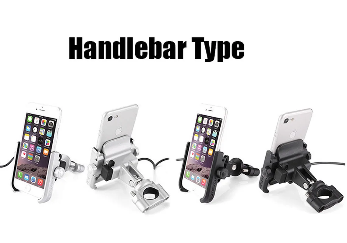 Держатель телефона для мотоцикла велосипеда с зарядным устройством USB кронштейн