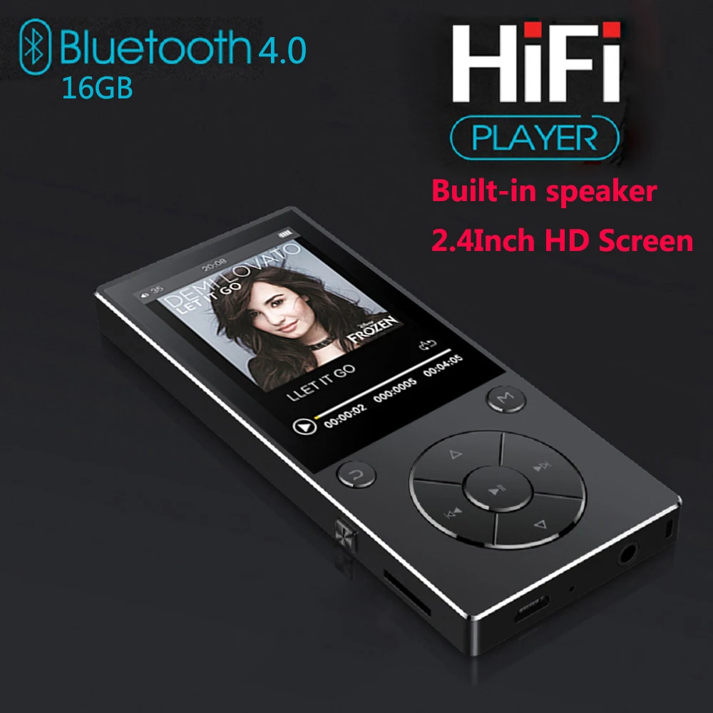 Mp3-плеер с Bluetooth, встроенный динамик, металлический музыкальный плеер без потерь с fm-радио, электронная книга для Walkman с поддержкой tf-карты до 128 ГБ