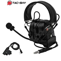 tac sky comtac i tactical electronic protective earmuffs outdoor sports noise reduction pickup military walkie talkie headset